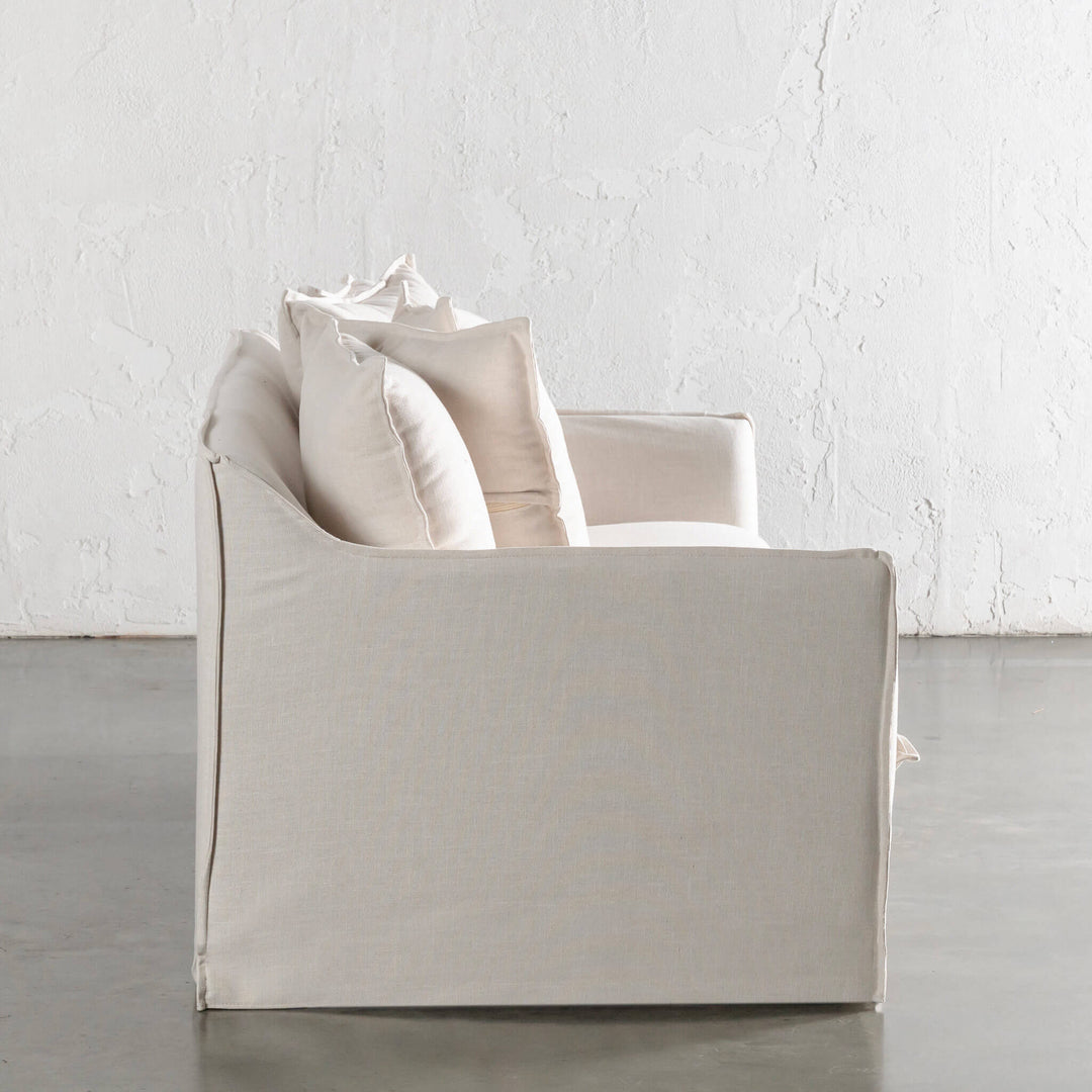 SEVILLA 3 SEATER SLIP COVER SOFA  |  LIMEWASH BONE