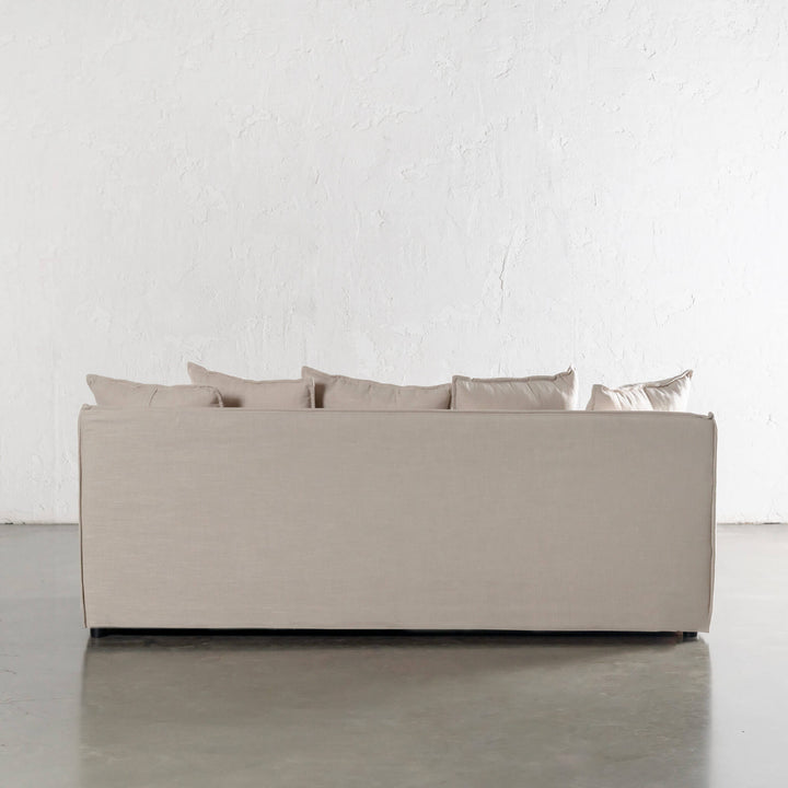 SEVILLA 3 SEATER SLIP COVER SOFA  |  LINEN OATMEAL MIST