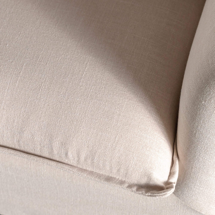 SEVILLA 3 SEATER SLIP COVER SOFA  |  LINEN OATMEAL MIST