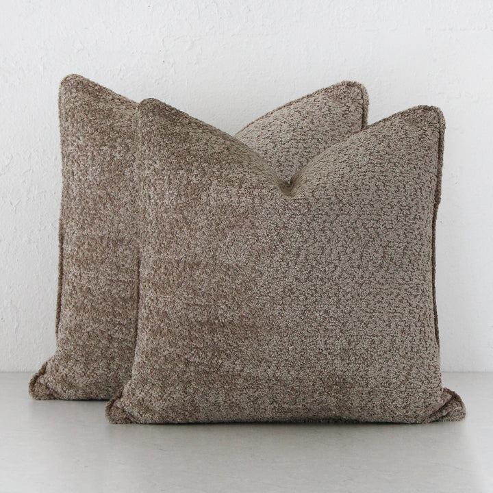 SEVILLA CUSHION BUNDLE X2  |  50 X 50  |  SAHARA DUNE BOUCLE