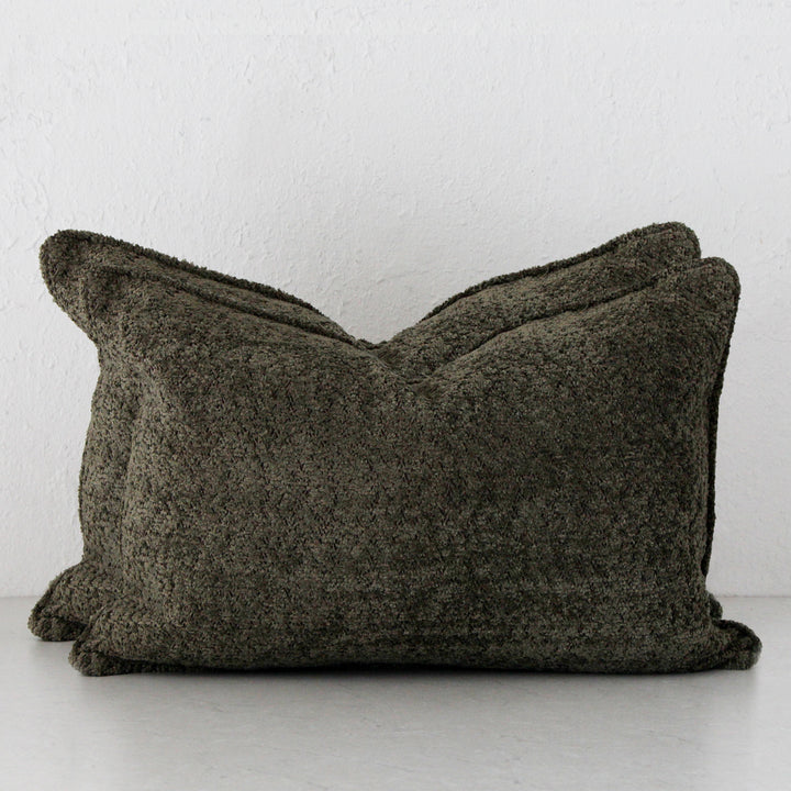 SEVILLA CUSHION BUNDLE X2  | 40 X 60  |  MANGROVE LEAF BOUCLE