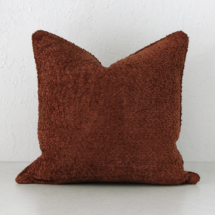 Sevilla Boucle Cushion - Carmen Rust - 60x60