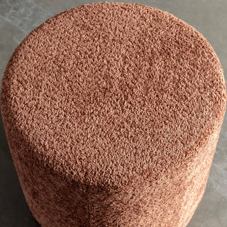 SEVILLA ORGANIC ROUND OTTOMAN  |  CARMEN RUST BOUCLE