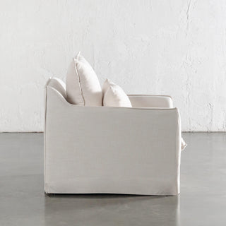SEVILLA SLIP COVER ARMCHAIR  |  LIMEWASH BONE
