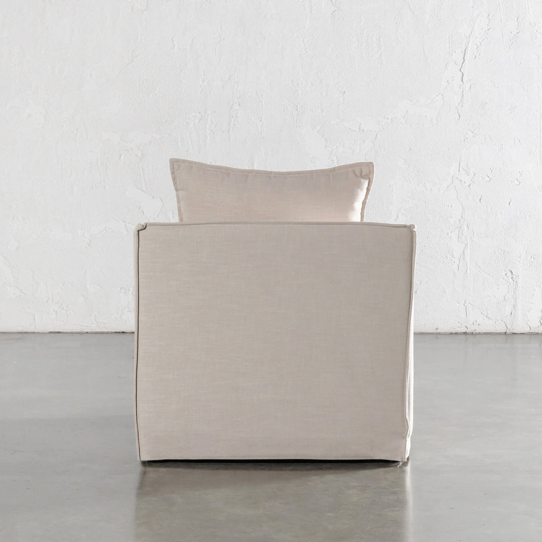 SEVILLA SLIP COVER ARMCHAIR  |  LINEN OATMEAL MIST