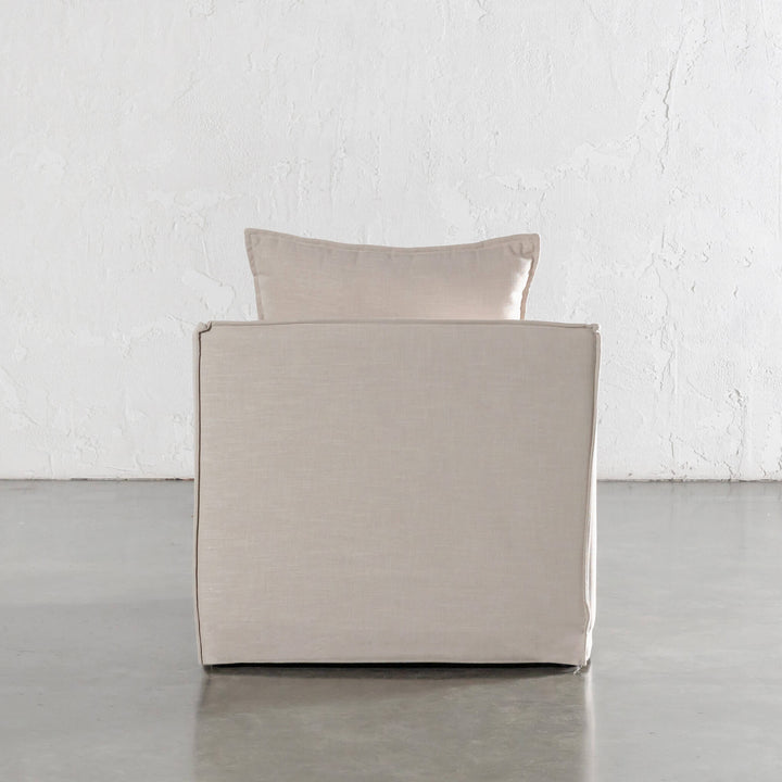 SEVILLA SLIP COVER ARMCHAIR  |  LINEN OATMEAL MIST