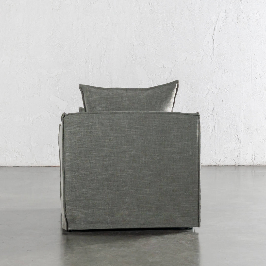 SEVILLA SLIP COVER ARMCHAIR  |  OAKMOSS GREEN