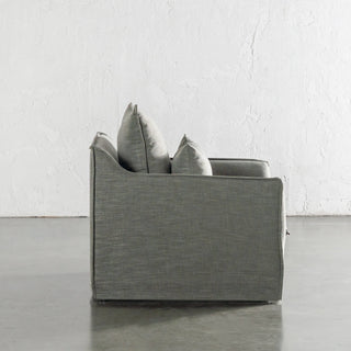 SEVILLA SLIP COVER ARMCHAIR  |  OAKMOSS GREEN