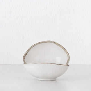 SHIROKARATSU CERAMIC MEDIUM BOWL  |  BUNDLE X2  |  NATURAL GLAZE |  21CM