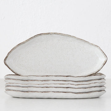 SHIROKARATSU CERAMIC SHARE PLATE | BUNDLE X6 | NATURAL GLAZE | 36CM