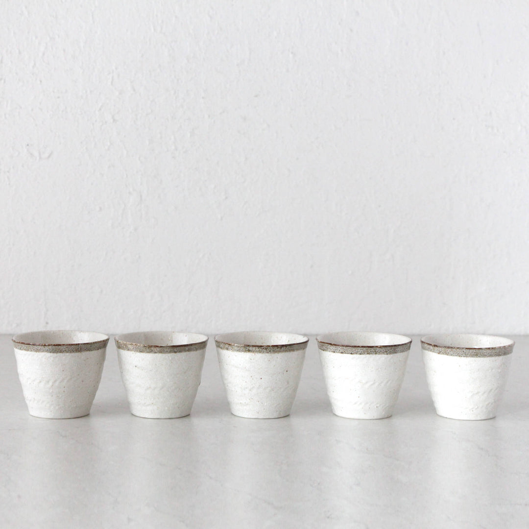 SHIROKARATSU CERAMIC CUP  |  NATURAL GLAZE  |  200ML