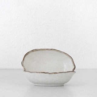 SHIROKARATSU LARGE OVAL BOWL BUNDLE X2 | NATURAL | 25CM