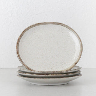 SHIROKARATSU LARGE OVAL PLATE BUNDLE X4 | NATURAL | 27CM