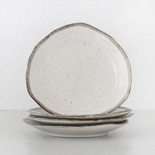 SHIROKARATSU LARGE TRIANGULAR PLATTER BUNDLE X4 | NATURAL | 27CM