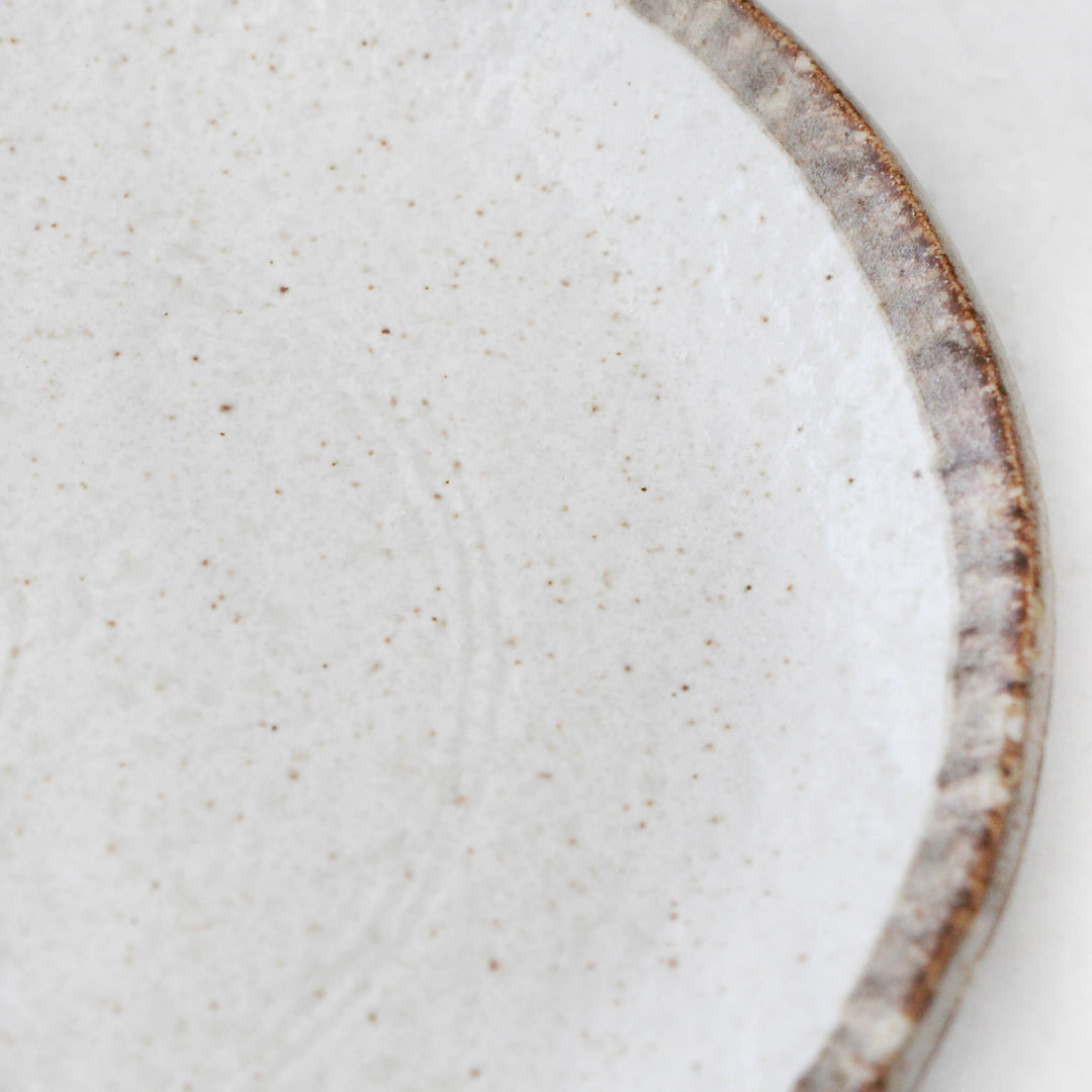 SHIROKARATSU CERAMIC MEDIUM OVAL PLATE  |  NATURAL GLAZE  |  22CM