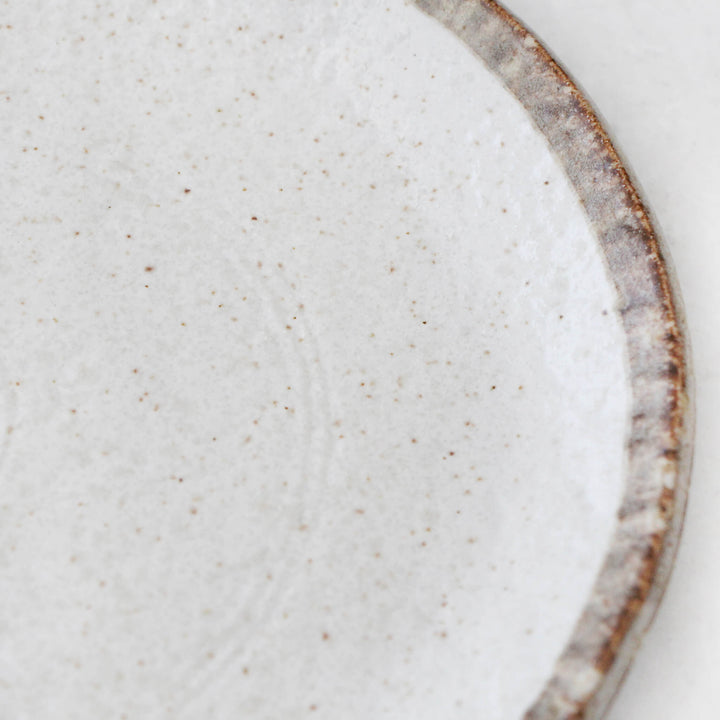SHIROKARATSU CERAMIC MEDIUM OVAL PLATE  |  NATURAL GLAZE  |  22CM