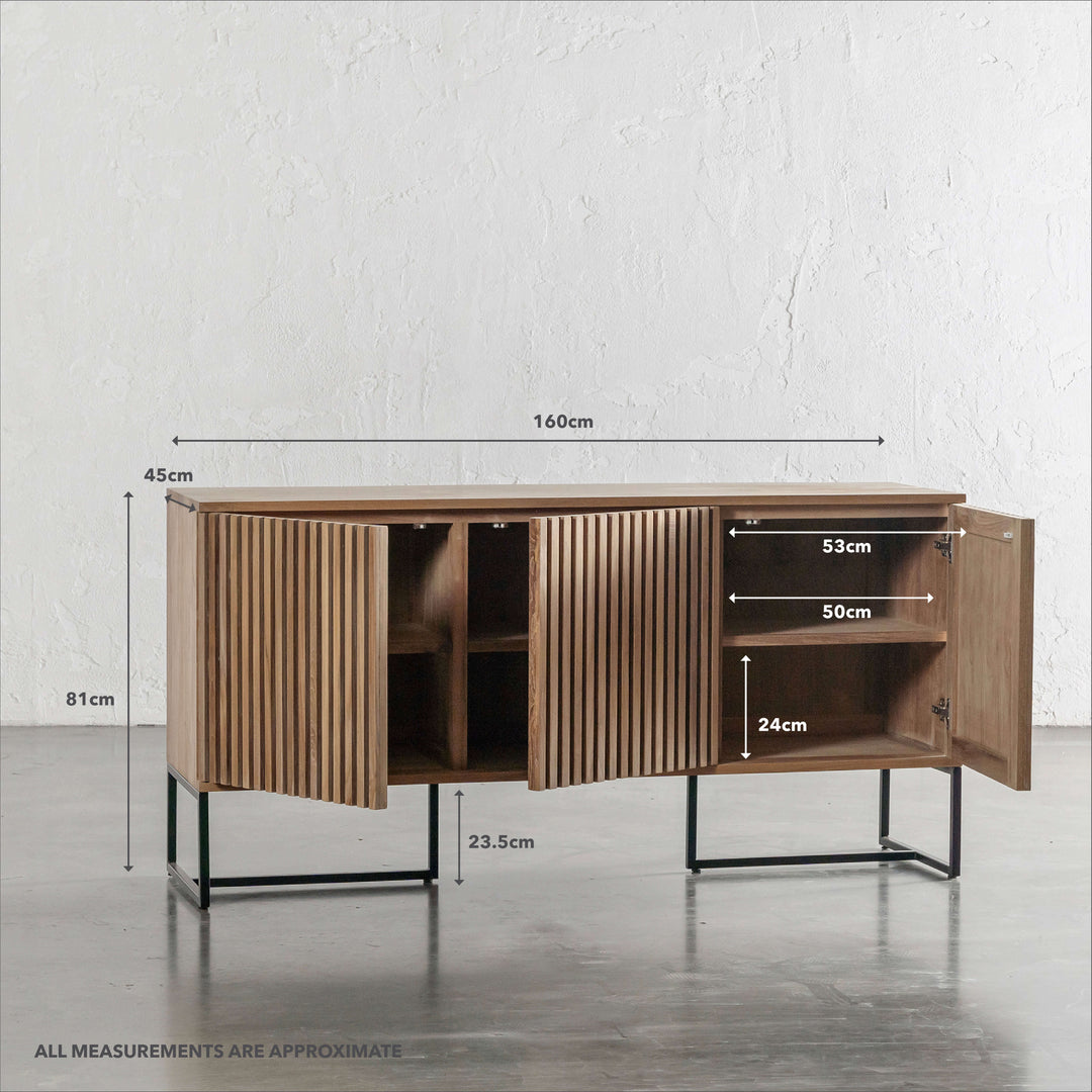 SIGLI BUFFET  |  3 DOORS | MEASUREMENTS