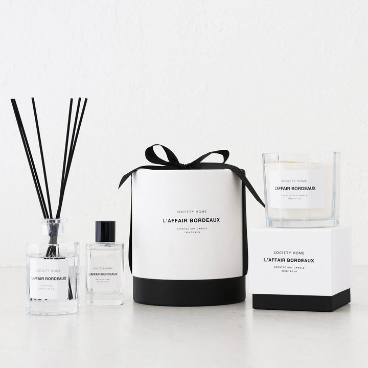 SOCIETY HOME  |  SCENTED SOY CANDLE  |  1.6KG  |  L'AFFAIR BORDEAUX