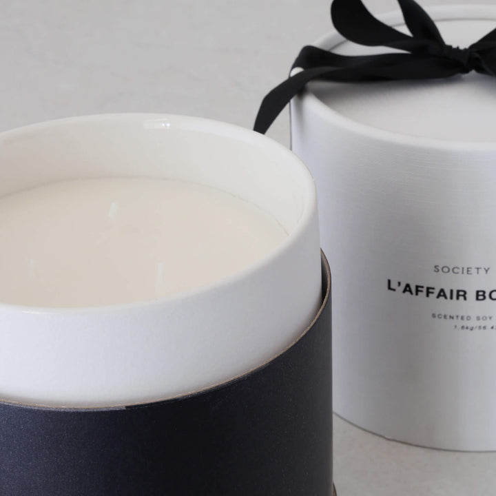 SOCIETY HOME  |  SCENTED SOY CANDLE  |  1.6KG  |  L'AFFAIR BORDEAUX