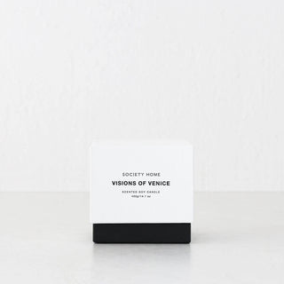 SOCIETY HOME  |  SCENTED SOY CANDLE  |  400G   |  VISIONS OF VENICE