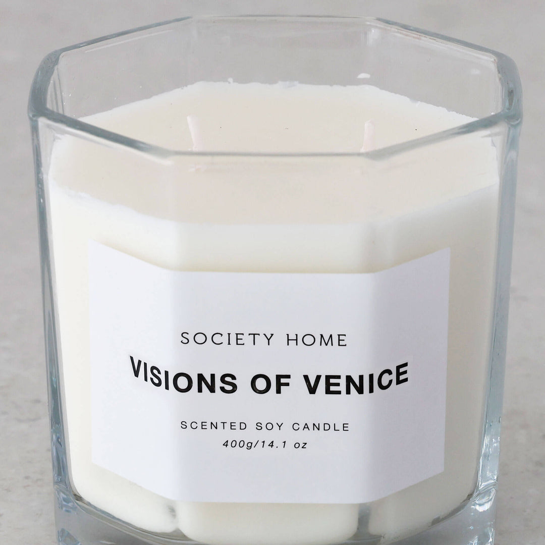SOCIETY HOME  |  SCENTED SOY CANDLE  |  400G   |  VISIONS OF VENICE