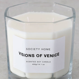 SOCIETY HOME  |  SCENTED SOY CANDLE  |  400G   |  VISIONS OF VENICE
