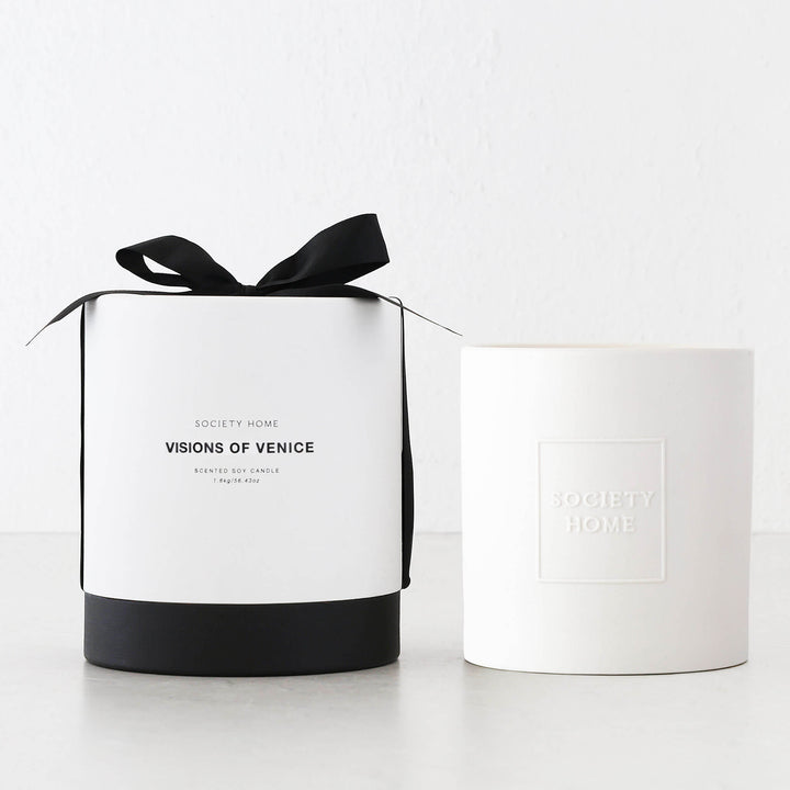 SOCIETY HOME  |  SCENTED SOY CANDLE  |  1.6KG  |  VISIONS OF VENICE