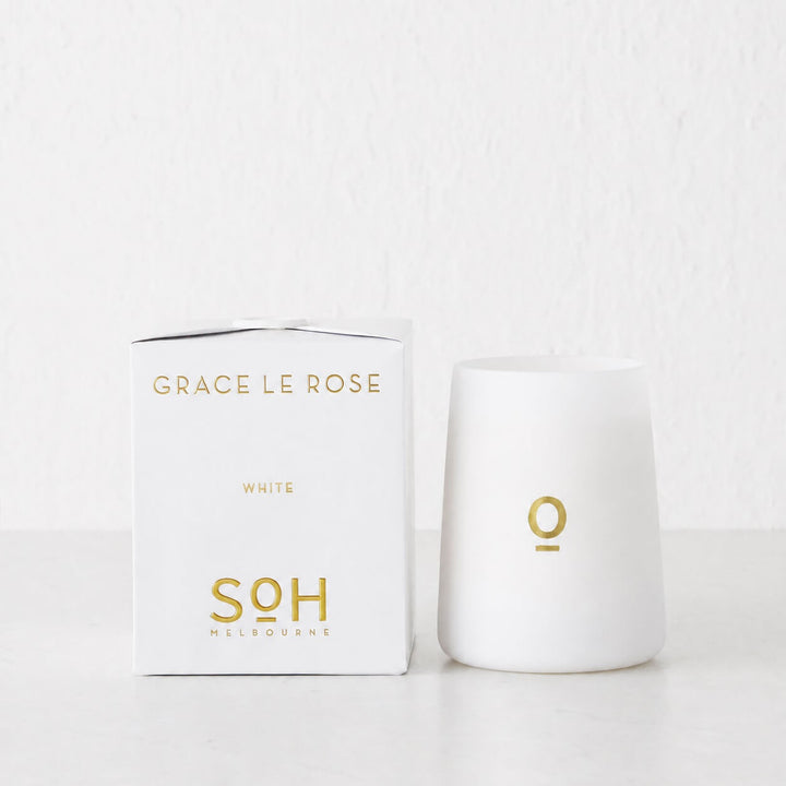 SOH MELBOURNE  |  SOY WAX CANDLE  |  GRACE LE ROSE MATT WHITE