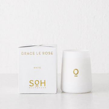 SOH MELBOURNE  |  SOY WAX CANDLE  |  GRACE LE ROSE MATT WHITE