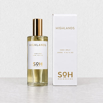 SOH MELBOURNE  |  ROOM SPRAY 200ML  |  HIGHLANDS