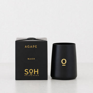 SOH MELBOURNE    SOY WAX CANDLE    AGAPE BLACK