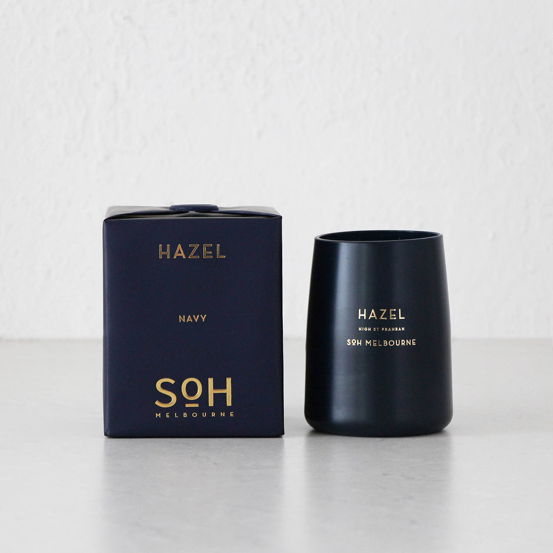 SOH MELBOURNE  |  SOY WAX CANDLE  |  HAZEL NAVY