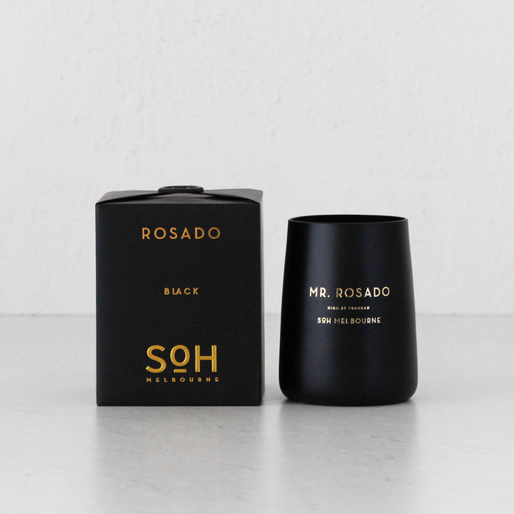 SOH MELBOURNE  |  SOY WAX CANDLE  |  ROSADO BLACK