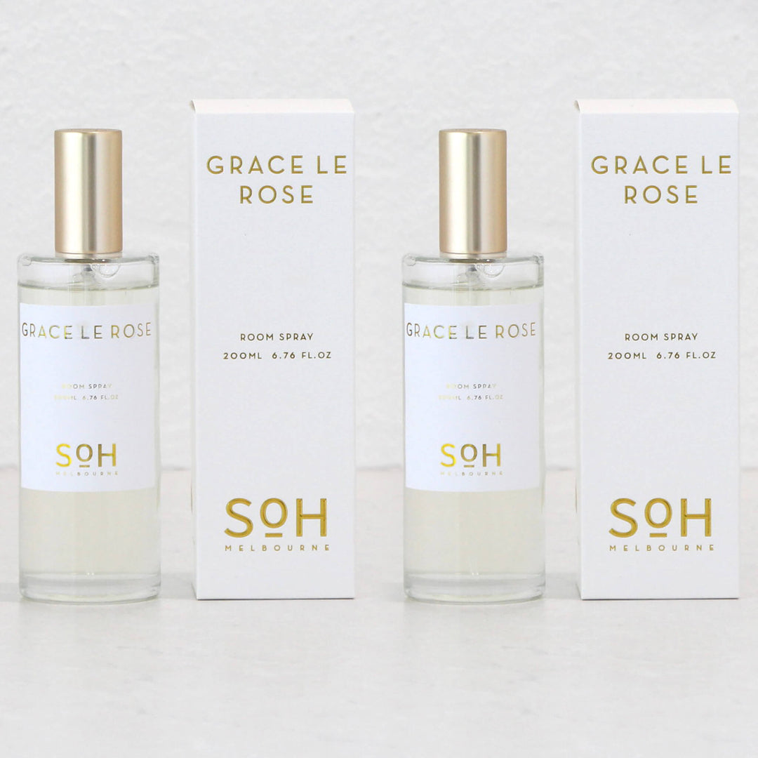 SOH MELBOURNE | ROOM SPRAY 200ML BUNDLE X2 | GRACE LE ROSE