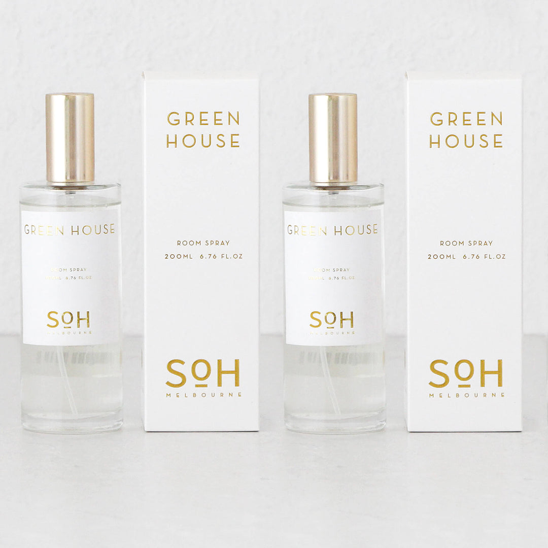 SOH MELBOURNE  |  ROOM SPRAY 200ML BUNDLE X2  |  GREEN HOUSE