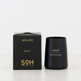 SOH MELBOURNE  |  SOY WAX CANDLE  |  AGAPE BLACK