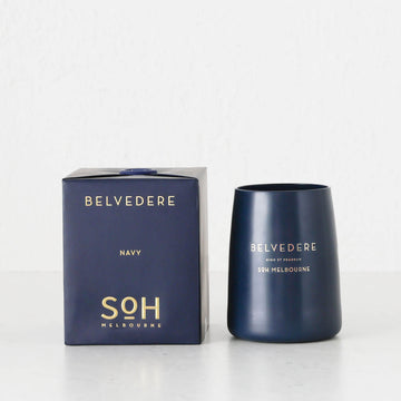 SOH MELBOURNE  |  SOY WAX CANDLE  |   BELVEDERE NAVY