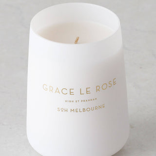 SOH MELBOURNE  |  SOY WAX CANDLE  |  GRACE LE ROSE MATT WHITE