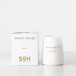 SOH MELBOURNE  |  SOY WAX CANDLE  |  GREENHOUSE MATTE WHITE