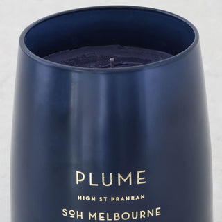 SOH MELBOURNE  |  SOY WAX CANDLE  |   PLUME NAVY CLOSE UP