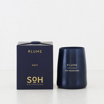 SOH MELBOURNE  |  SOY WAX CANDLE  |   PLUME NAVY