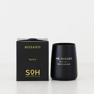SOH MELBOURNE  |  SOY WAX CANDLE  |  ROSADO BLACK