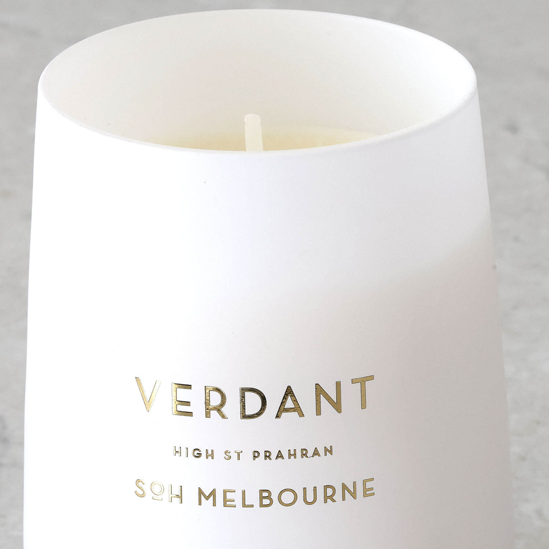 SOH MELBOURNE  |  SOY WAX CANDLE  |  VERDANT WHITE CLOSE UP