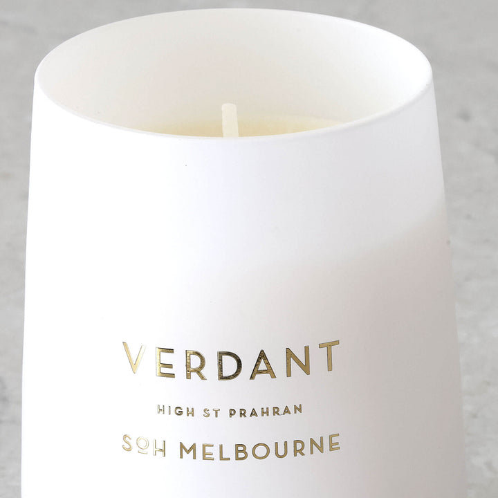 SOH MELBOURNE  |  SOY WAX CANDLE  |  VERDANT WHITE CLOSE UP