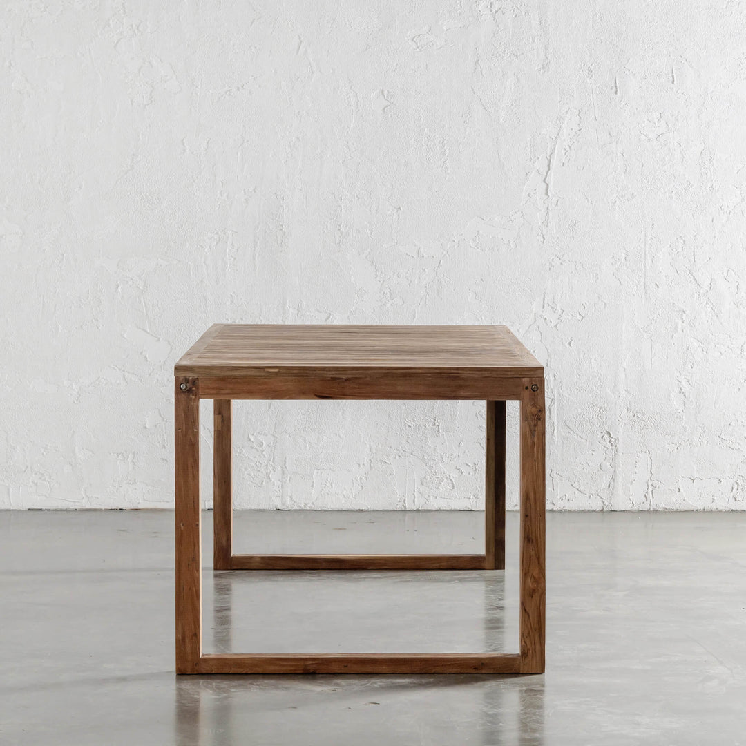 SORENSEN TEAK SLATTED DINING TABLE  |  220CM