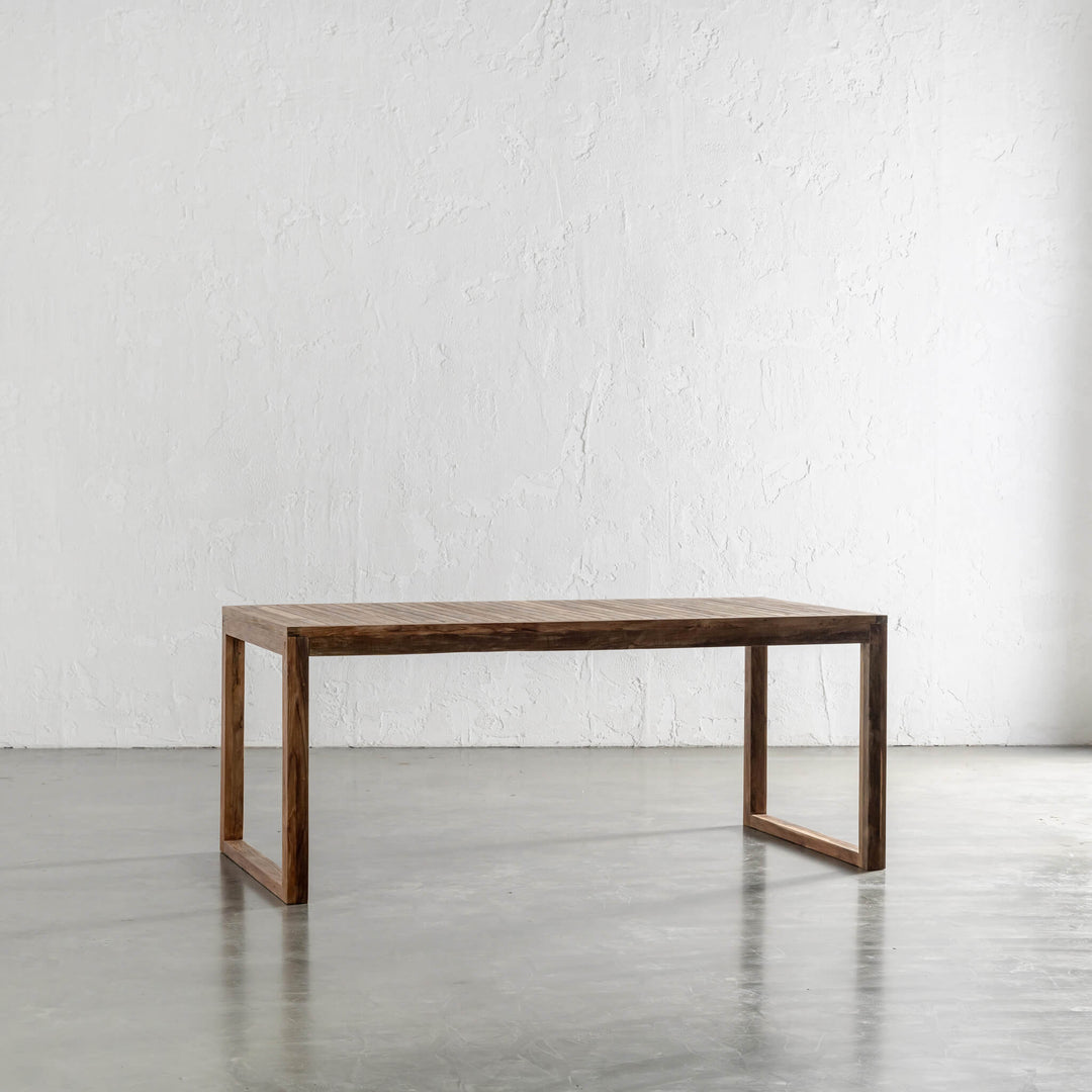 SORENSEN TEAK SLATTED DINING TABLE  |  180CM