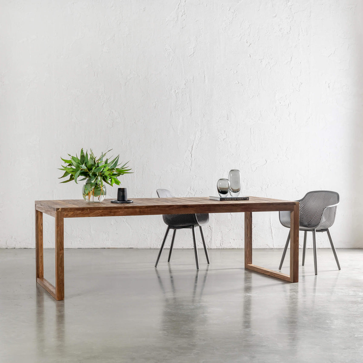 SORENSEN TEAK SLATTED DINING TABLE | 220CM – Living By Design