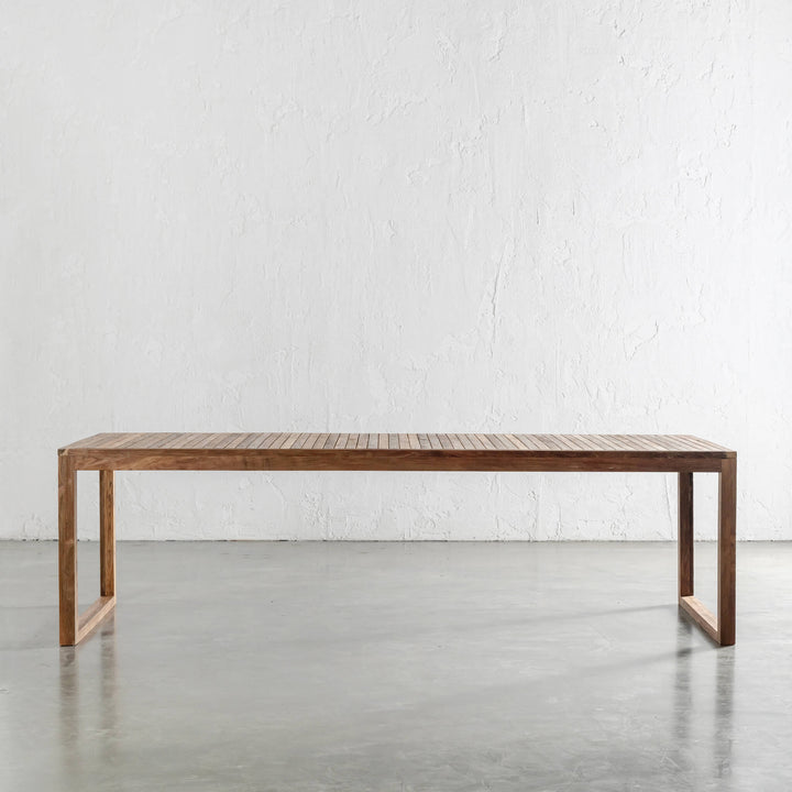 SORENSEN TEAK SLATTED DINING TABLE  |  260CM