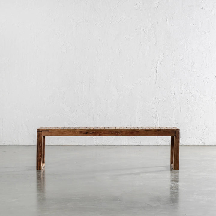 SORENSEN TEAK SLATTED BENCH 160CM