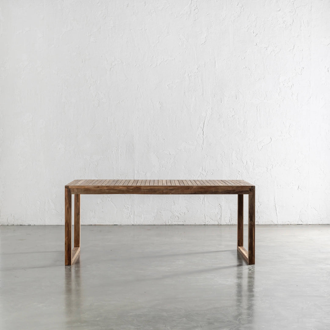 SORENSEN TEAK SLATTED DINING TABLE  |  180CM